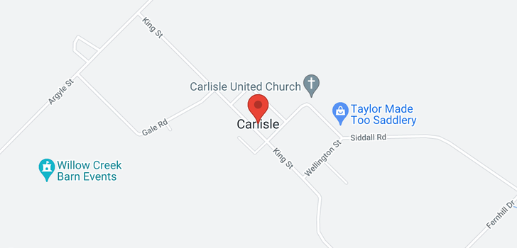 map of 307 Carlisle Road